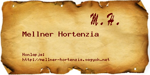 Mellner Hortenzia névjegykártya